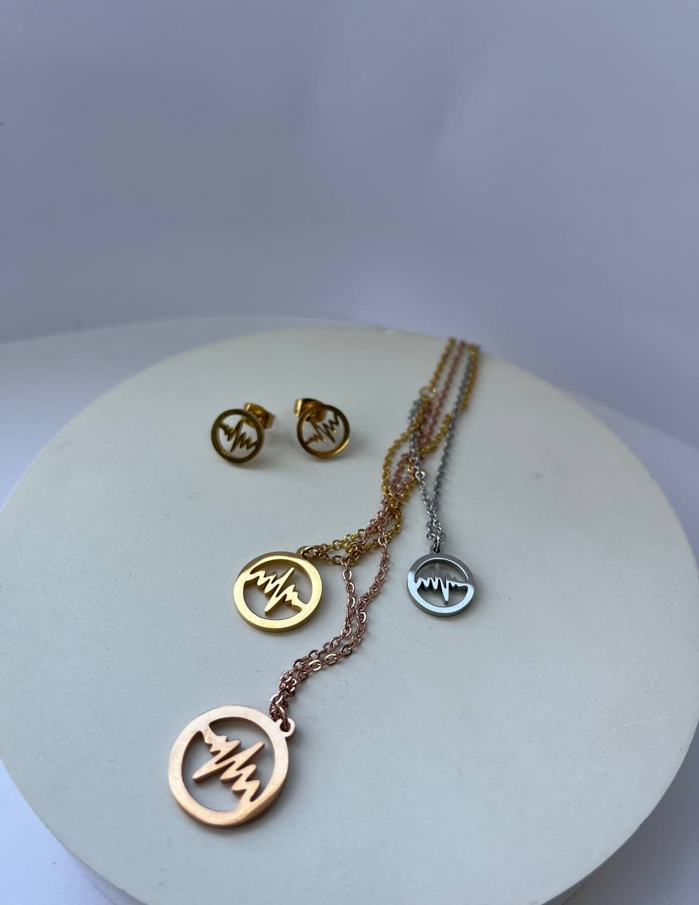 Набір (сережки та підвіска)