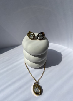 Набір (сережки та підвіска)